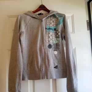 Women's Hurley Hoodie Gray Size Small